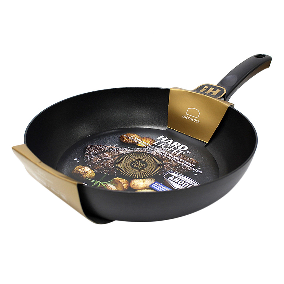 Chảo Cookplus Hard&Light bằng nhôm 24cm, W/Coating inside Okitsumo - LHB2243OK